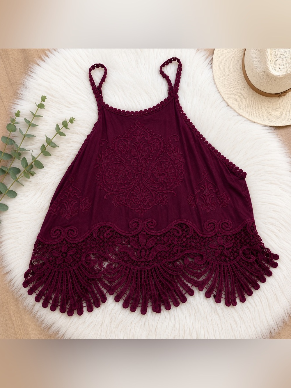 Forever 21 Maroon crop top | S